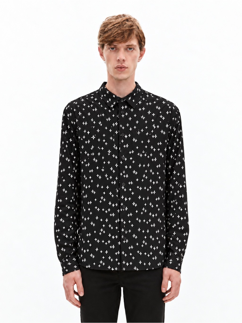 The Kooples White and Black pattern Shirt